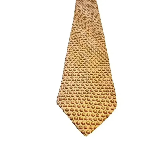 Salvatore Ferragamo Luxury Mens Fall Classic Leaf Print Silk Tie Designer Autumn - Picture 3 of 14